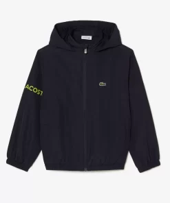 Veste Zippee A Capuche Enfant En Polyester Recycle | Lacoste Store