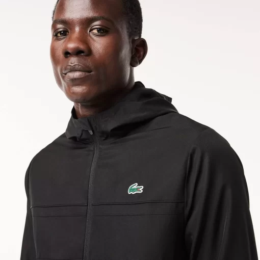 Veste Zippee A Capuche Sport En Fibres Recyclees | Lacoste Clearance