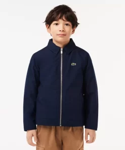 Veste Zippee Avec Poches Plaquees En Taffetas | Lacoste Cheap