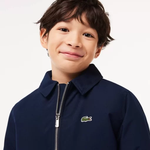 Veste Zippee Avec Poches Plaquees En Taffetas | Lacoste Cheap