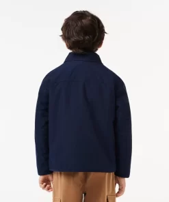 Veste Zippee Avec Poches Plaquees En Taffetas | Lacoste Cheap