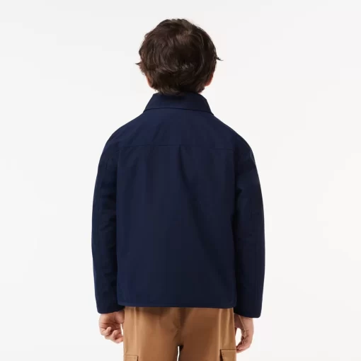 Veste Zippee Avec Poches Plaquees En Taffetas | Lacoste Cheap