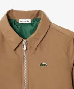 Veste Zippee Avec Poches Plaquees En Taffetas | Lacoste Hot