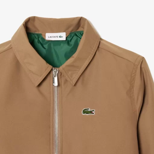 Veste Zippee Avec Poches Plaquees En Taffetas | Lacoste Hot