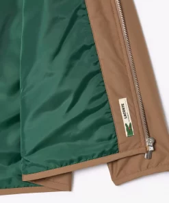 Veste Zippee Avec Poches Plaquees En Taffetas | Lacoste Hot