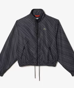 Veste Zippee Col Montant Et Imprime Monogramme | Lacoste Hot