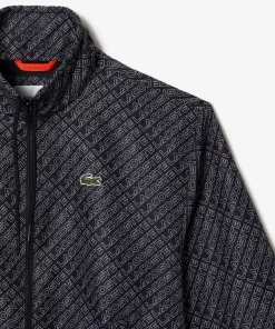 Veste Zippee Col Montant Et Imprime Monogramme | Lacoste Hot