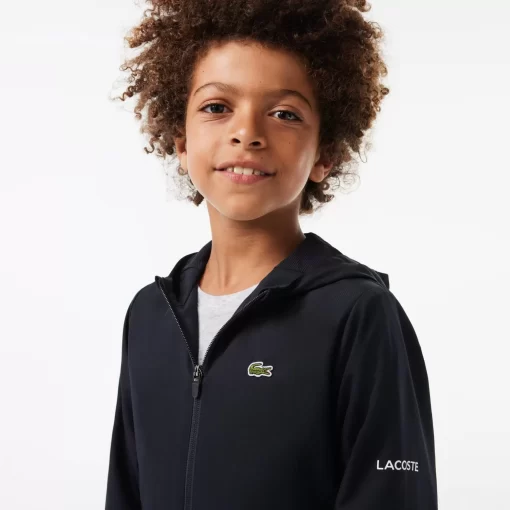 Veste Zippee Sport A Capuche Avec Marquage | Lacoste Best