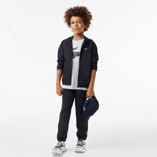 Veste Zippee Sport A Capuche Avec Marquage | Lacoste Best