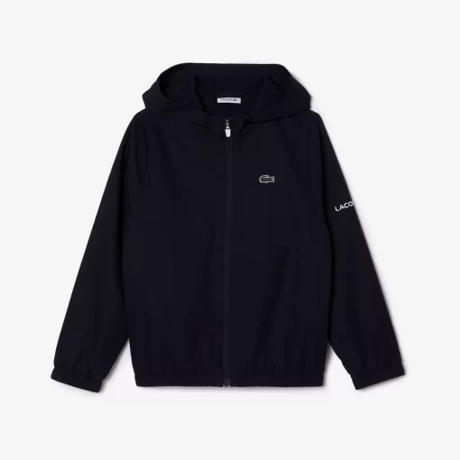 Veste Zippee Sport A Capuche Avec Marquage | Lacoste Best